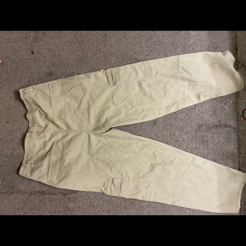 High Rise Cargo Pants - Medium